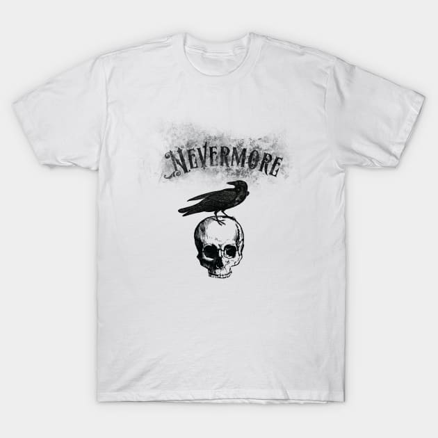 Quoth the Raven Nevermore T-Shirt by innergeekboutique